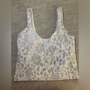 Lululemon Align Tank. Size 2, Cheetah Camo Antique White Multi color.